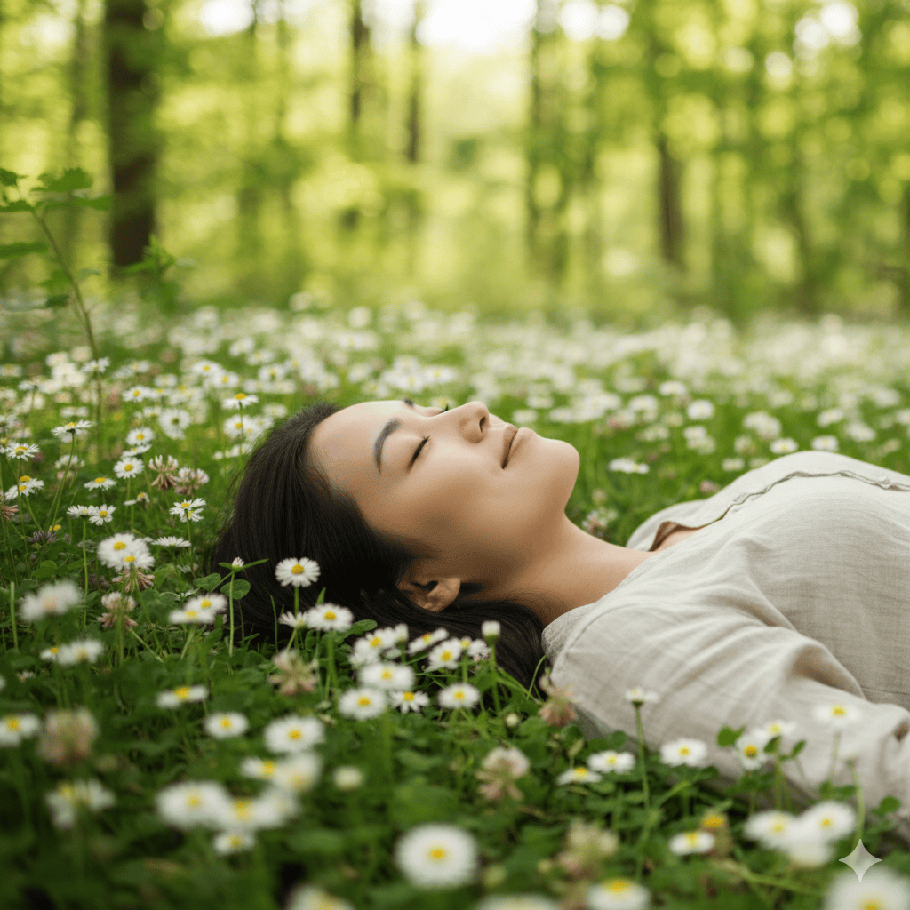 Calm meadow landscape at golden hour — Women's Health Acupuncture at Indigo Wellness Clinic, Coquitlam