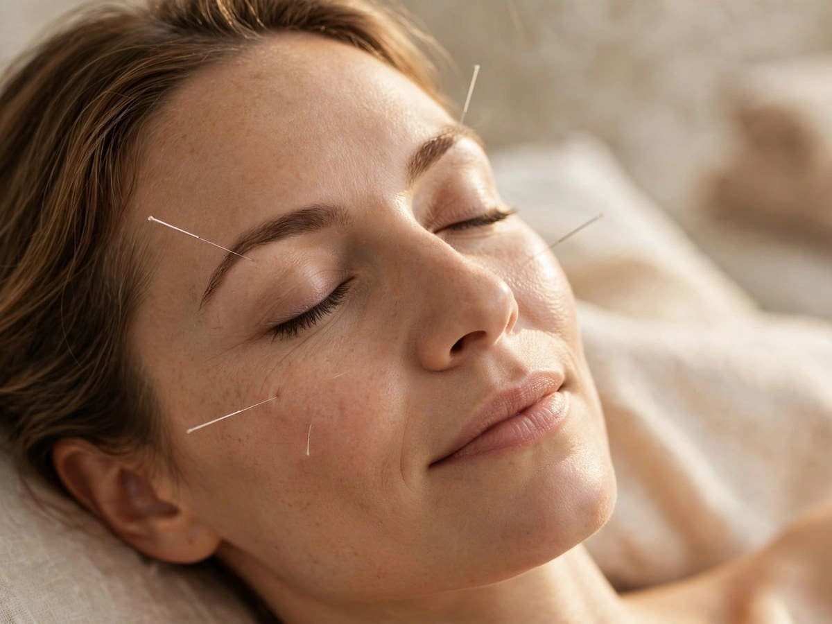 Facial acupuncture for natural rejuvenation at Indigo Wellness Clinic, Coquitlam