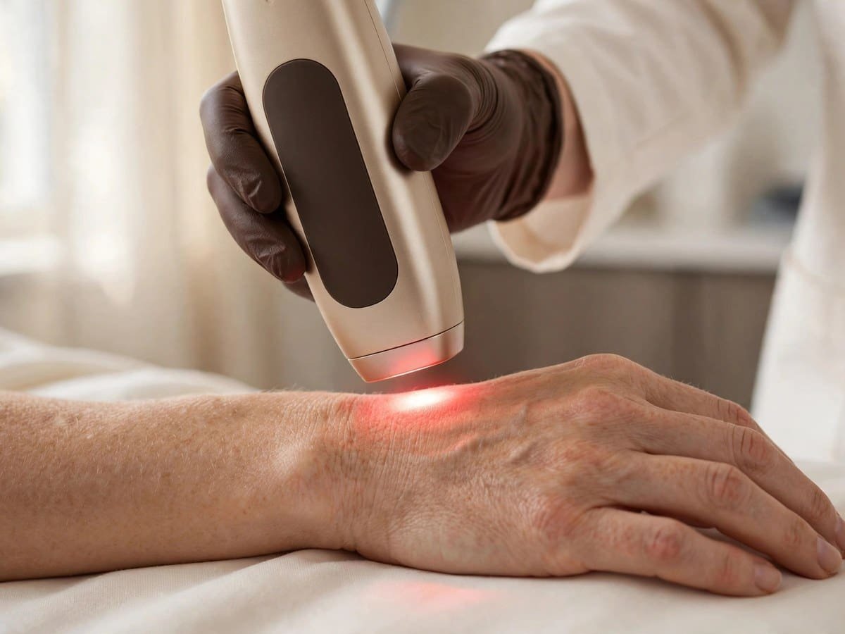 Laser therapy for tissue repair and pain relief at Indigo Wellness Clinic, Coquitlam